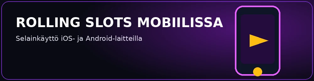 Rolling Slots sovellus ja mobiilipelaaminen